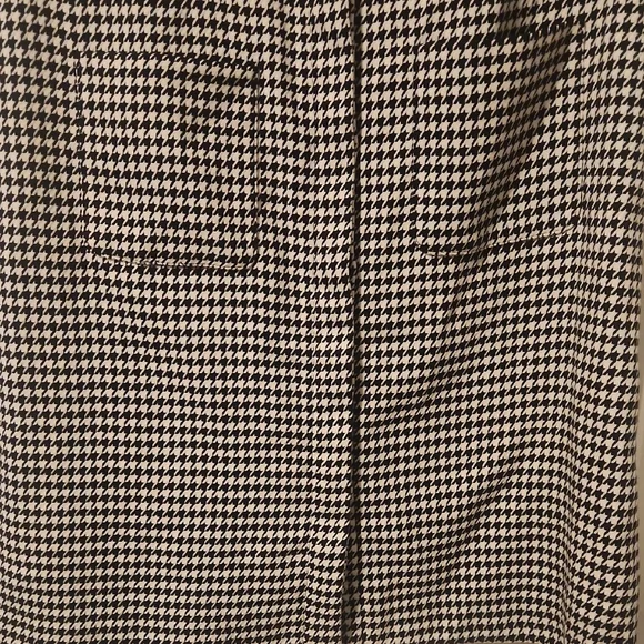 CeCe Black and White Houndstooth Midi Dress - Picture 3 of 9